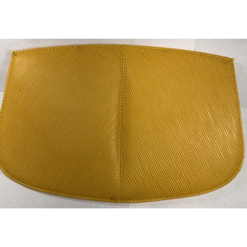 Vintage Louis Vuitton Epi Leather Jaune Yellow Clutch Pochette Made France
